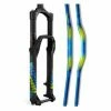 Kit Stickers Pour Fourche RockShox 35mm - Troy Lee Design Bleu / Jaune Fluo -Suspensions VTT vendre unnamed file 582