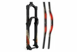 Kit Stickers Fourche RockShox 35mm - Troy Lee Design Or / Orange