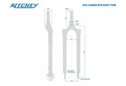 Fourche Rigide Vtt Ritchey 29'' WCS Matte Carbon Boost | 1-1/8'|1-1.5' | Noir -Suspensions VTT vendre unnamed file 653